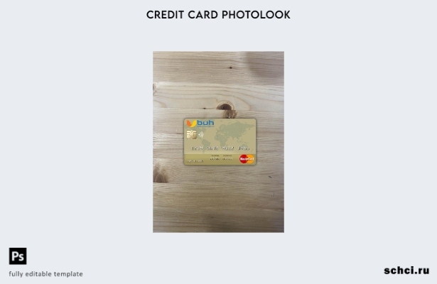 цифровая загрузка Гаити BUH Bank Mastercard фотоизображение переднего шаблона